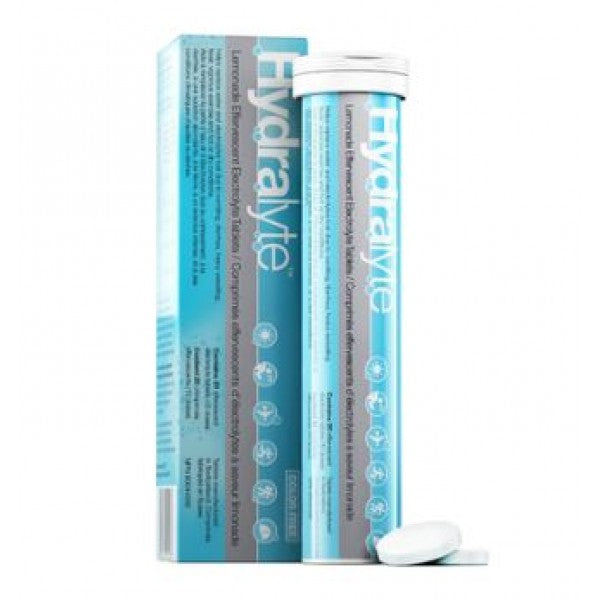Hydralyte Effervescent Electrolyte Tablets, Lemon - 20 Tablets
