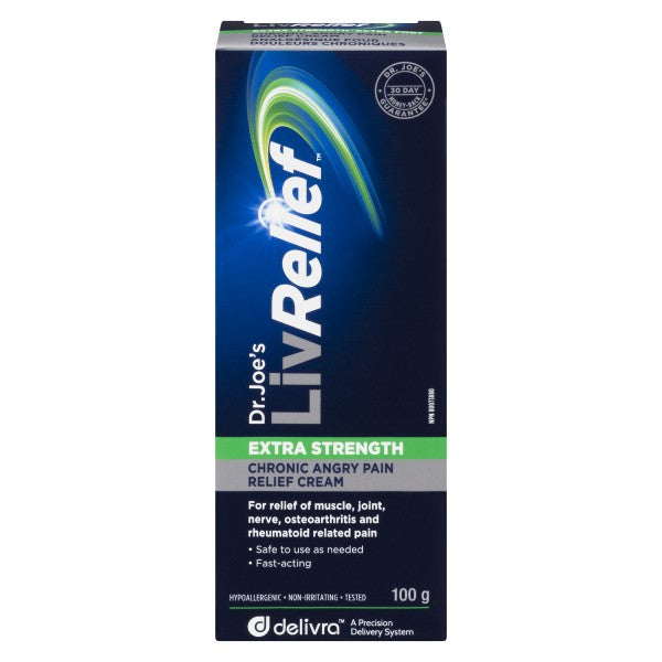 LivRelief Extra Strength Chronic Angry Pain Cream, 100g