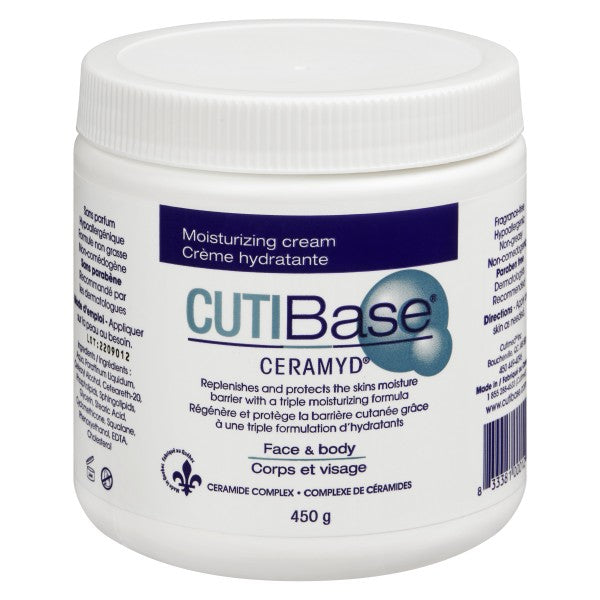 CUTIBase Face & Body Moisturizing Cream, 450g