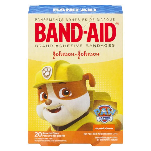 Band-Aid Adhesive Bandages Paw Patrol, 20 Assorted Sizes