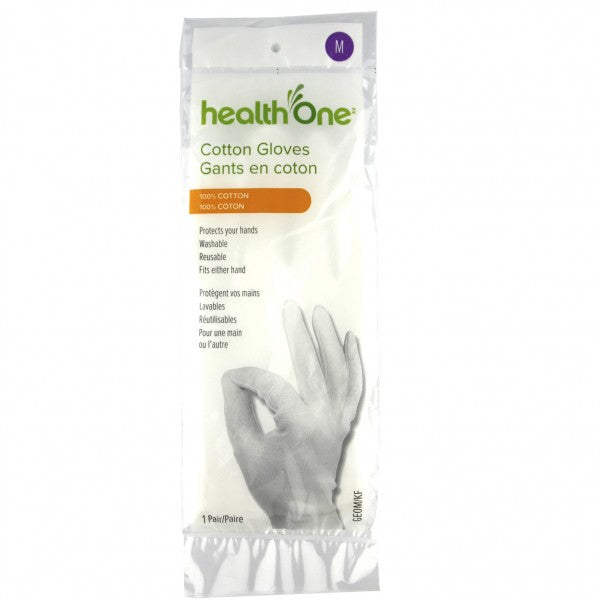 health One Cotton Gloves, Medium