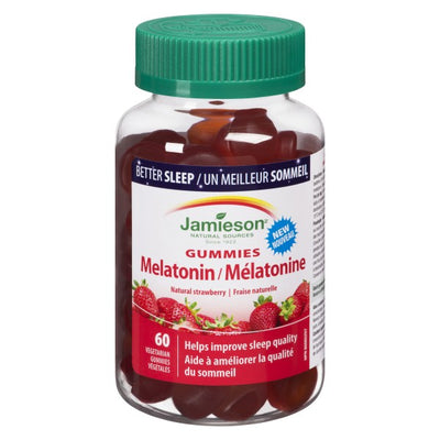 Jamieson Melatonin Gummies 10mg, Strawberry - 45 Gummies