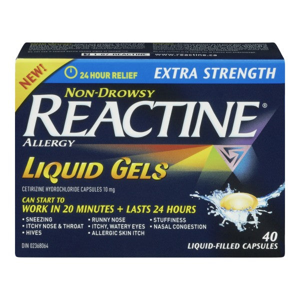 Reactine Allergy Extra Strength, 40 Liquid-Filled Capsules